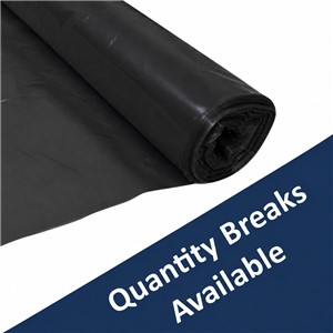 BLACK POLYTHENE VAPOUR BARRIER 4mx25mx125mu