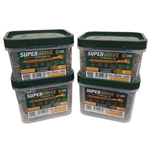 SUPER DRIVE SCREW CSK PZ2 ZYP (TUB 1000no) 5.0x70mm