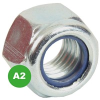 Hex Nylon Insert Nuts - A2 St. Steel